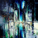 Gleb Goloubetski Gleb Goloubetski Night in the Big City (Gallery Wrapped)