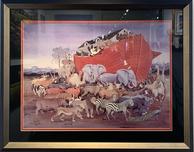 Fine Artwork On Sale Fine Artwork On Sale Noah and the Animals (SN) - Framed