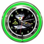 Michael Godard Michael Godard Olive Party- Neon Clock (Small) 