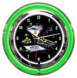 Michael Godard Michael Godard Olive Party II - Neon Clock (Large) 