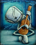 Fabio Napoleoni  Fabio Napoleoni  Playing on My Heart Strings (OE) Mini Print