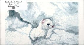 Fine Artwork On Sale Fine Artwork On Sale Snow Ferret