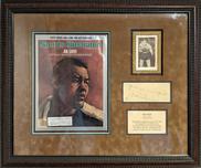 35% Off Select Items 35% Off Select Items Joe Louis Framed Sports Illustrated Magazine, Vintage Photo, and Autograph (Framed)