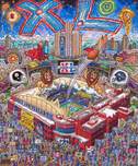 Charles Fazzino Art Charles Fazzino Art Super Bowl XL: Detroit (DX)