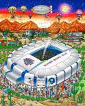 Charles Fazzino Art Charles Fazzino Art Super Bowl XLII: Arizona (DX)