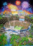Charles Fazzino Art Charles Fazzino Art Super Bowl XLI: Miami (DX)