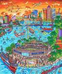 Charles Fazzino Art Charles Fazzino Art Super Bowl XXXIX: Jacksonville (DX)