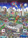 Charles Fazzino Art Charles Fazzino Art Super Bowl XXXVIII: Houston (DX)