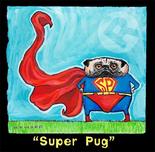 Fine Artwork On Sale Fine Artwork On Sale Super Pug (Framed)