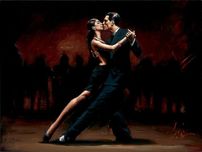 Fabian Perez Fabian Perez Tango in Paris - Black Suit (Horizontal)