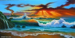 Jim Warren Fine Art Jim Warren Fine Art Tropical Fanta - Sea