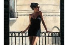 Fabian Perez Fabian Perez Vanessa at the Balcony