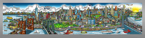 Charles Fazzino Art Charles Fazzino Art Along The East River, NYC  (DX) (ALU)
