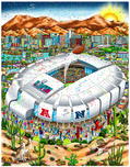 Charles Fazzino Art Charles Fazzino Art Superbowl LVII: Arizona (PR)