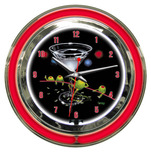 Michael Godard Michael Godard Dirty Martini- Neon Clock (Large) 