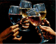 Fabian Perez Fabian Perez Red, White and Rose (Horizontal)