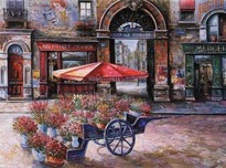 Fine Artwork On Sale Fine Artwork On Sale Fleurs de la Ville (Stretched)