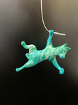 Ancizar Marin Sculptures  Ancizar Marin Sculptures  Cat Climber #2 (Teal Swirl)