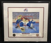 50% Off Select Items 50% Off Select Items Devil of a Save (Colorado Avalanche Inagural Season) - (Framed)