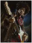 Sebastian Kruger Art Sebastian Kruger Art Jimi Hendrix (Illustration Board)