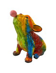 Ancizar Marin Sculptures  Ancizar Marin Sculptures  Small Frenchie with Bubble (Small) (Rainbow) (Pink Bubble)