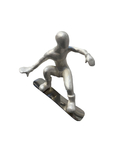 Ancizar Marin Sculptures  Ancizar Marin Sculptures  Jump Snowboarder (White)