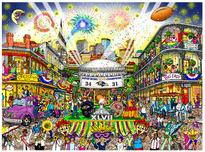 Charles Fazzino Art Charles Fazzino Art Super Bowl XLVII: New Orleans (SN)