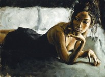 Fabian Perez Fabian Perez Renee On Bed II