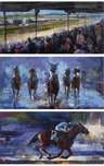 Michael Flohr Art Michael Flohr Art Set of Three; Churchill Downs, Win at the Preakness, Win at Belmont (SN)