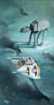 Rob Kaz Art Rob Kaz Art Snow Speeder Fly Over (SN)