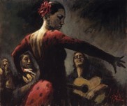 Fabian Perez Fabian Perez Study for Tablao Flamenco II