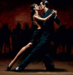 Fabian Perez Fabian Perez Tango in Paris (Black Suit) (Vertical) - Study