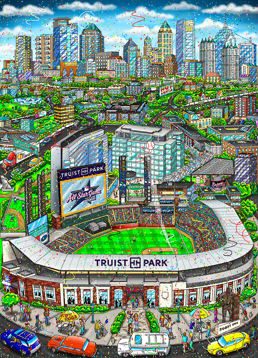Charles Fazzino MLB 2025 All-Star Game: Atlanta (DX)