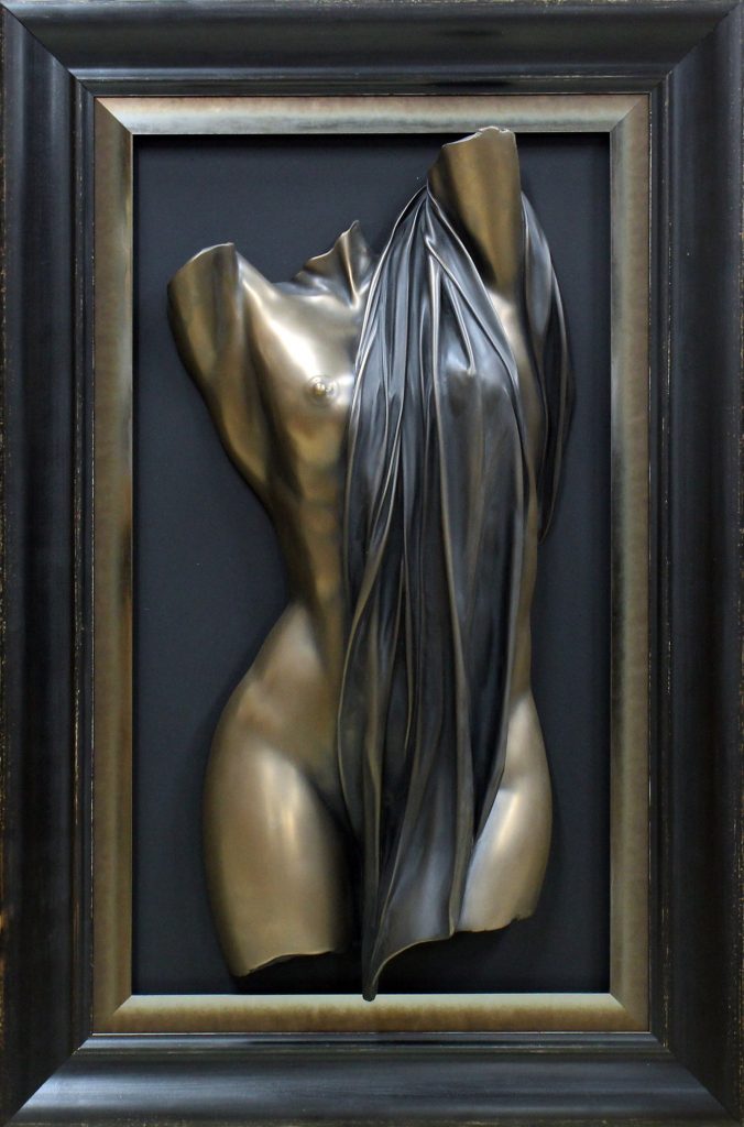 Bill Mack The Bather Torso (Bonded Bronze) (Framed)