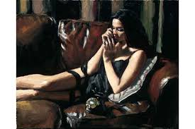 Fabian Perez Eugie on the Couch