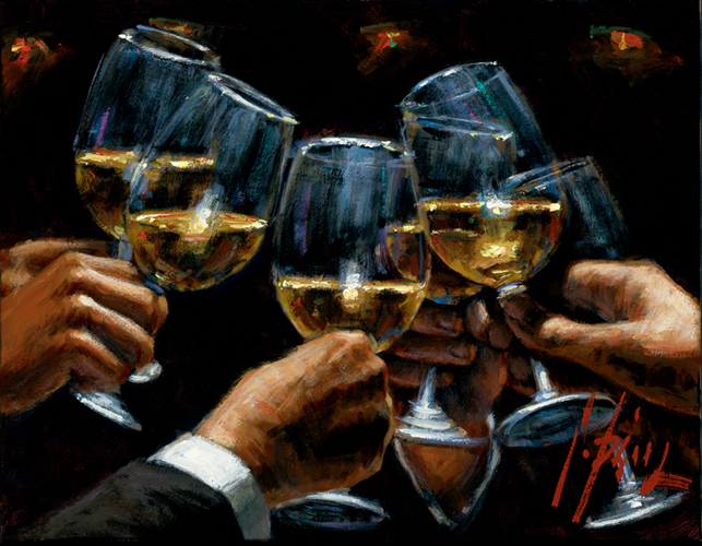 Fabian Perez For A Better Life: White Wine with Reflections