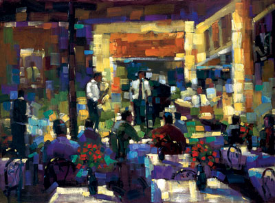 Michael Flohr Martinis and Jazz (SN) (Framed)