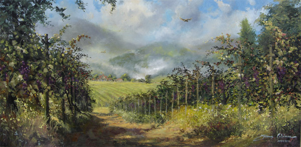 James Coleman Napa Vineyard (SN) (Large) (Gallery Wrapped)