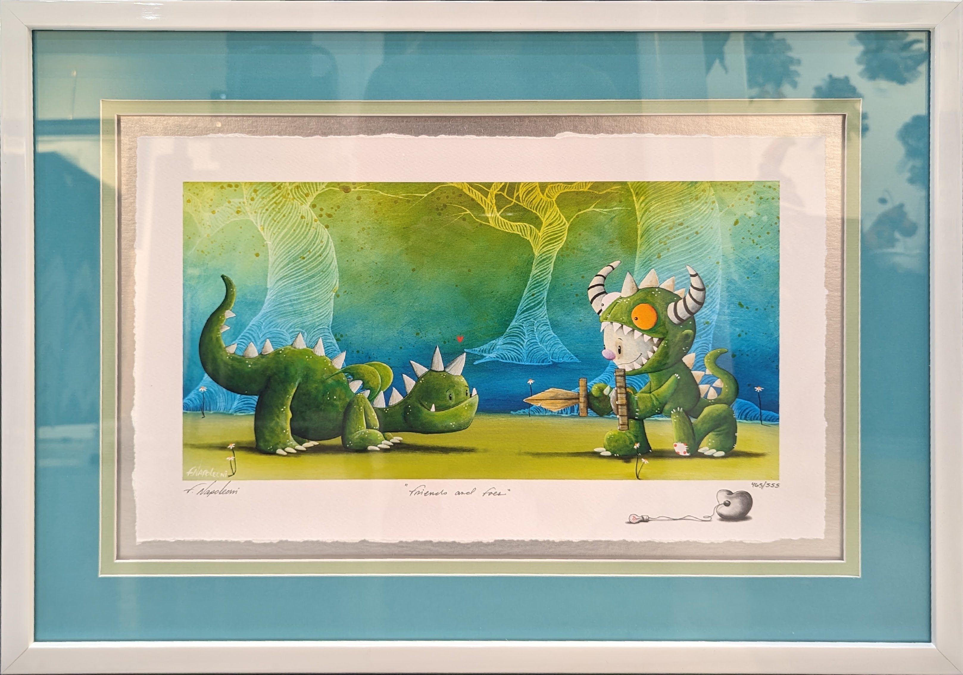 Fabio Napoleoni Friends and Foes (SN) Itty Bitty Collection (Framed)