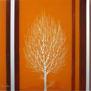 Seika Silent Grove Orange (Mini) - Framed