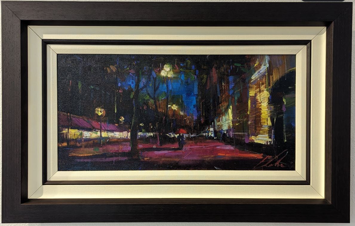 Michael Flohr Summer Stroll (Original) (Framed)