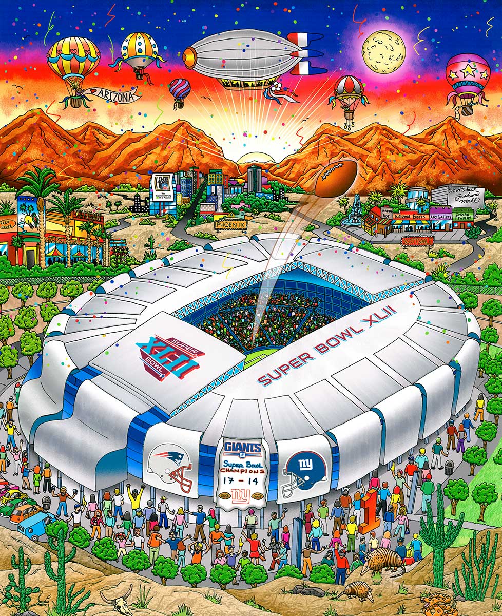 Charles Fazzino NFL: Super Bowl XLII: Arizona (DX)