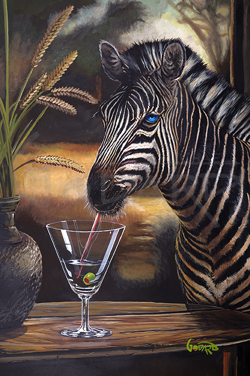 Michael Godard Zebra-tini (GP)