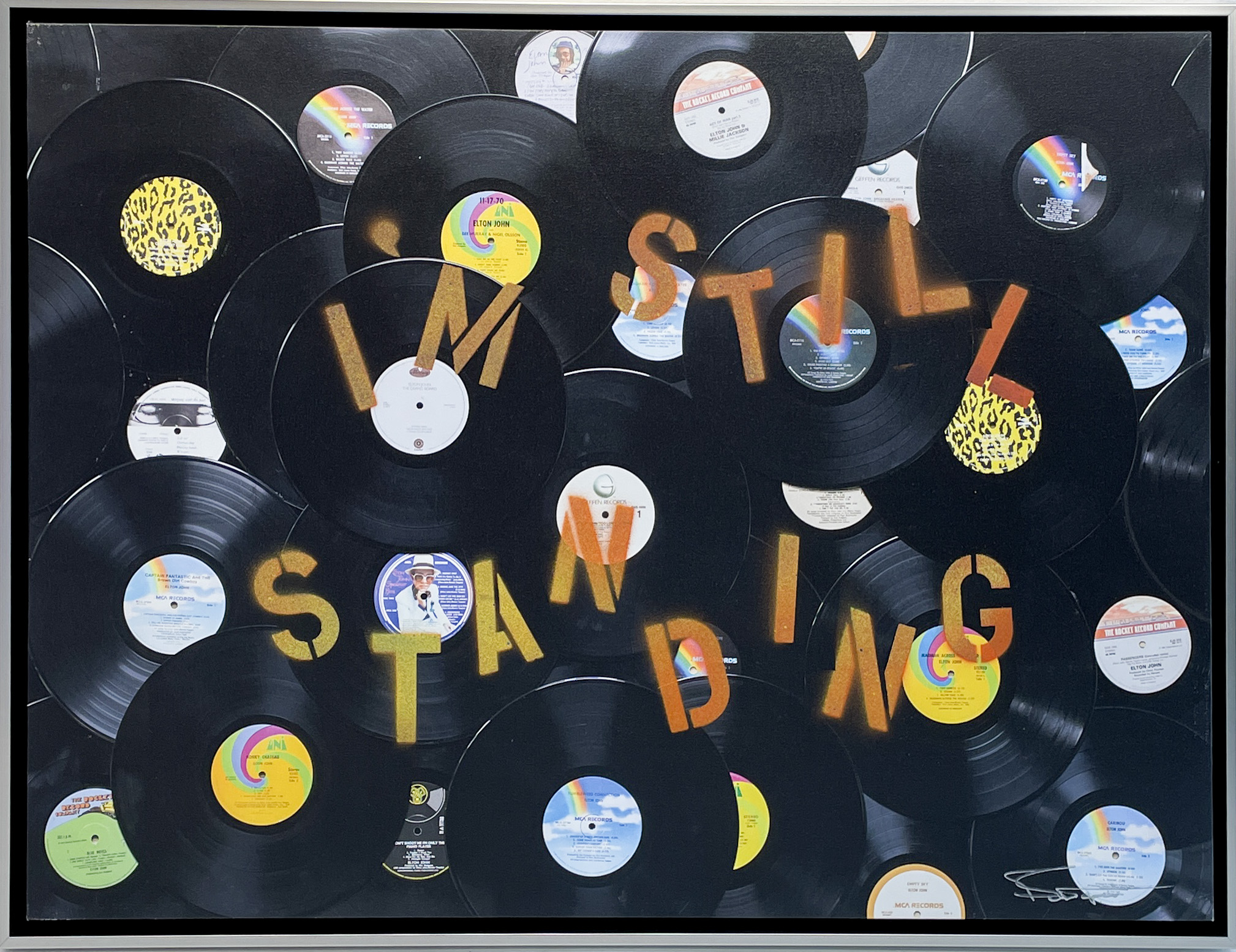 Bernie Taupin I'm Still Standing (Album Covers) (Framed)