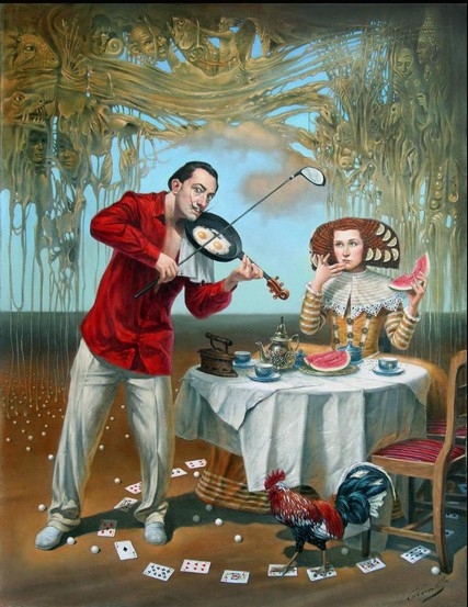 Michael Cheval Breakfast with Humpty Dumpty (SN)