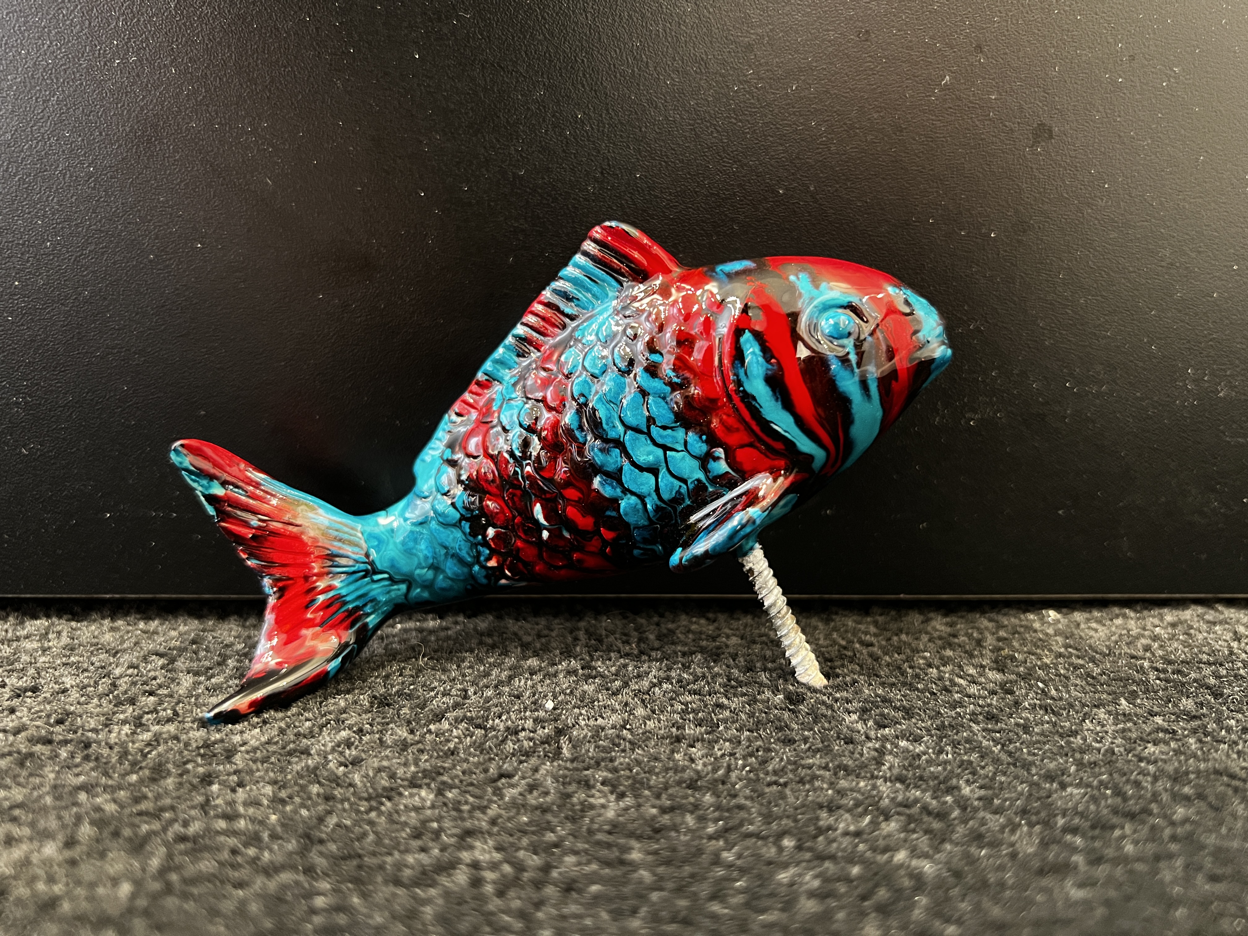 Ancizar Marin Koi Fish (Small) (Aqua and Red Stripes)