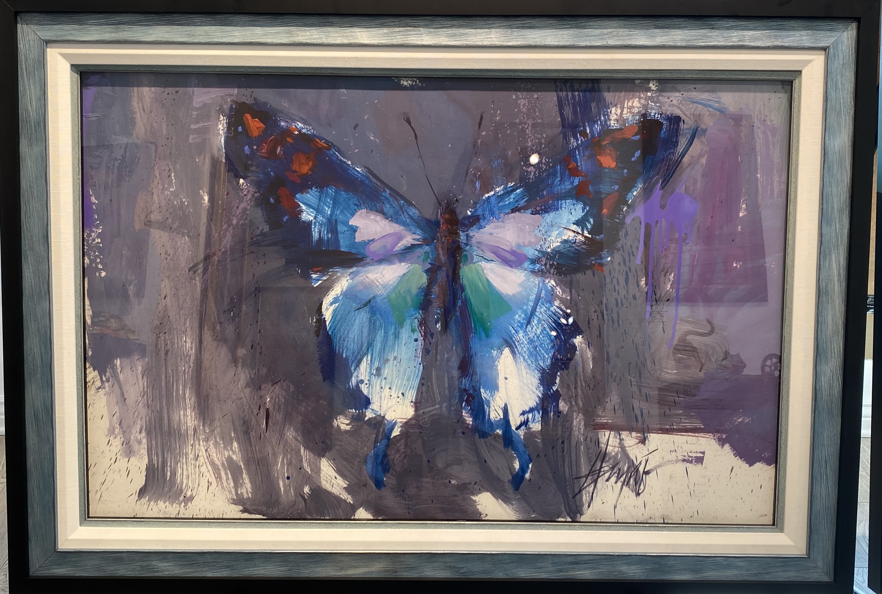 Henry Asencio Aerial Blues (Original) (Framed)