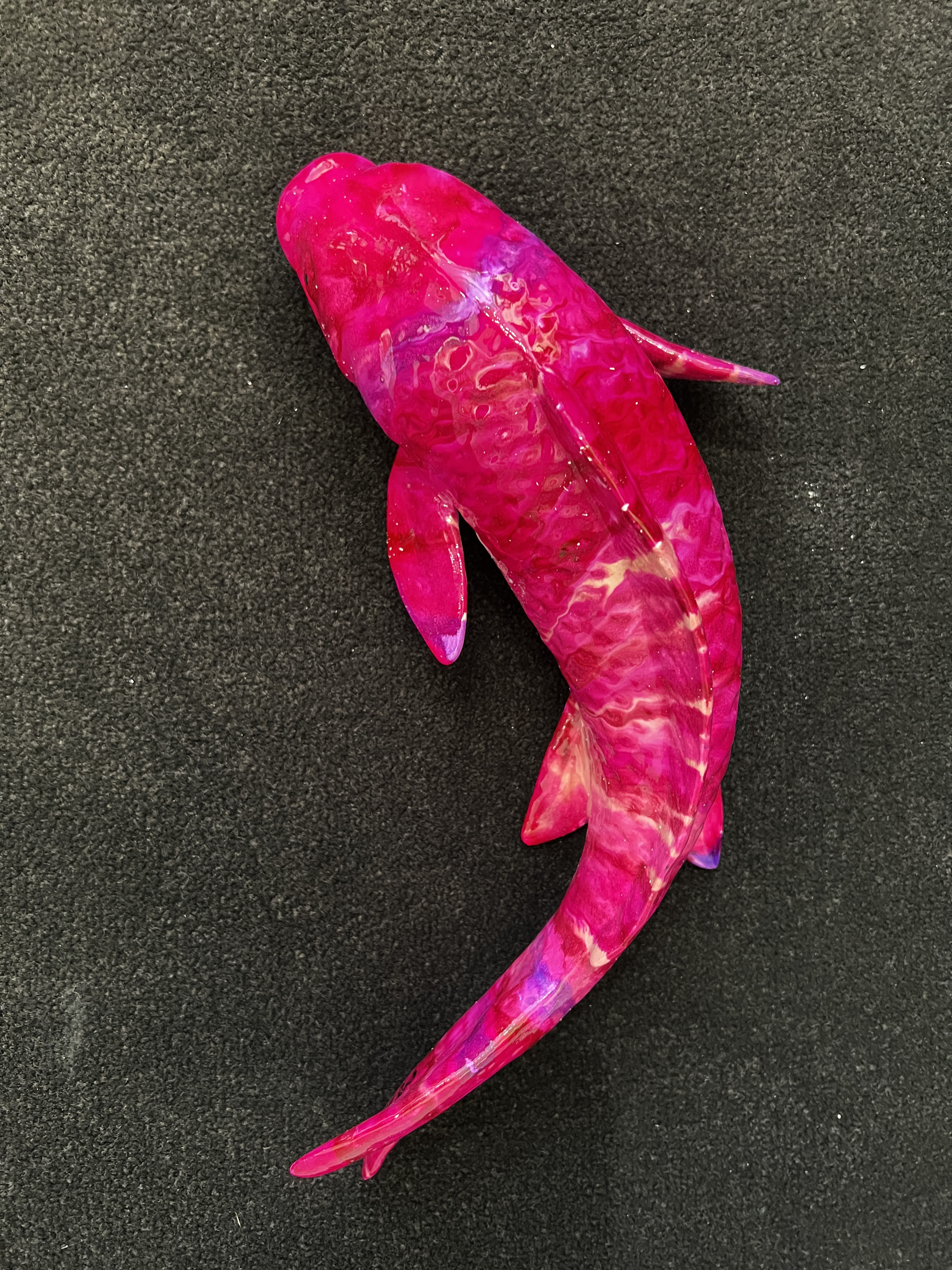 Ancizar Marin Koi Fish (Large) (Hot Pink and Magenta Stripes)