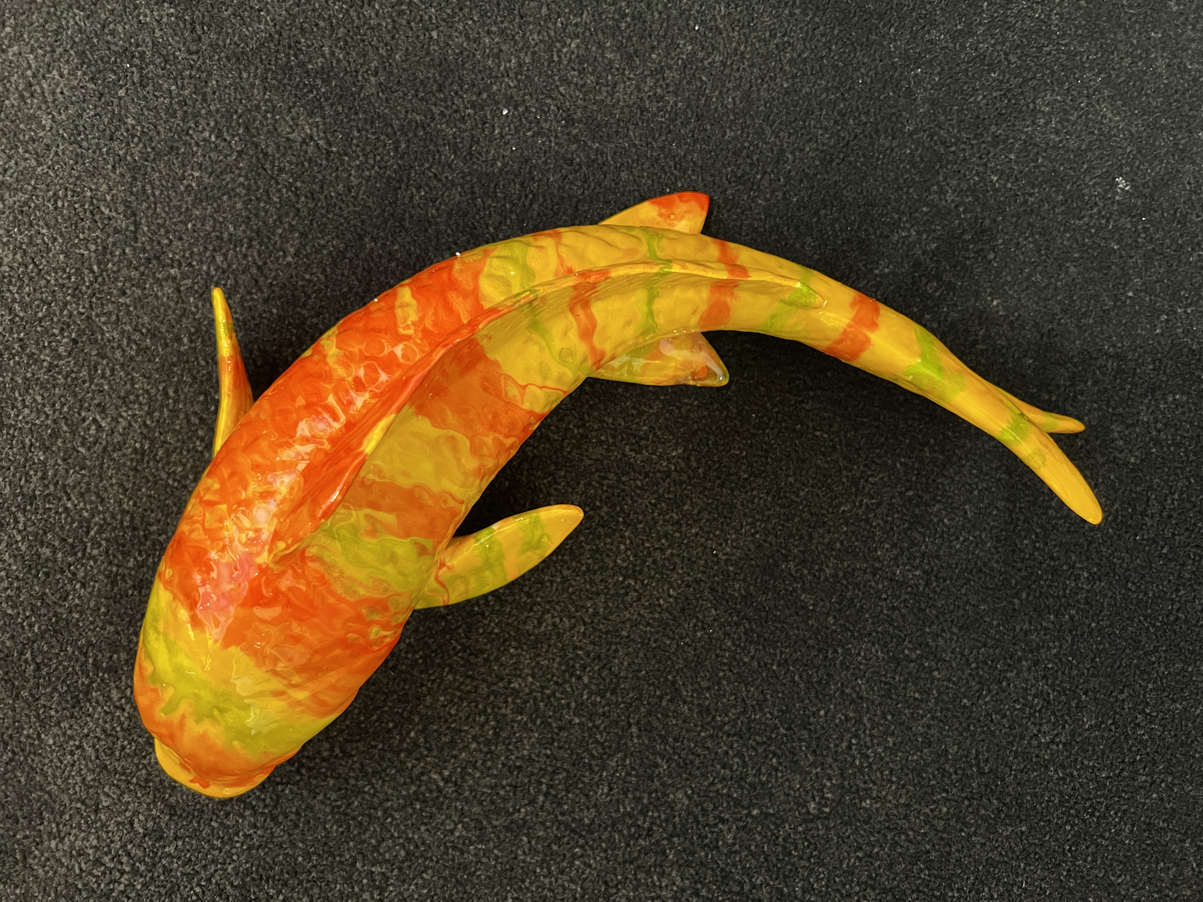 Ancizar Marin Koi Fish (Large) (Orange and Yellow Stripes)