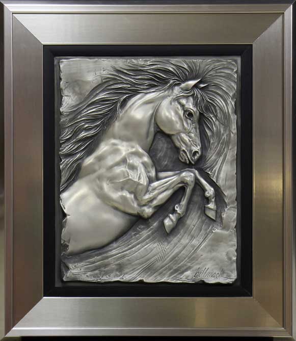 Bill Mack Stallion (Bonded Stainless Steel) (Framed)